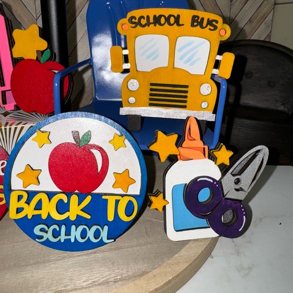 Adorable Back-to-School Tiered Tray Accents - Picture 3 of 15
